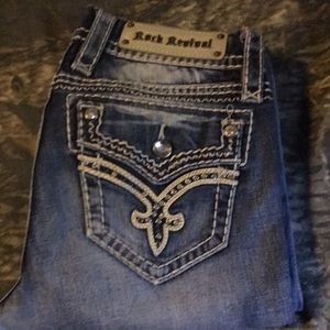 Cute Buckle Rock Revival Bootcut Jeans